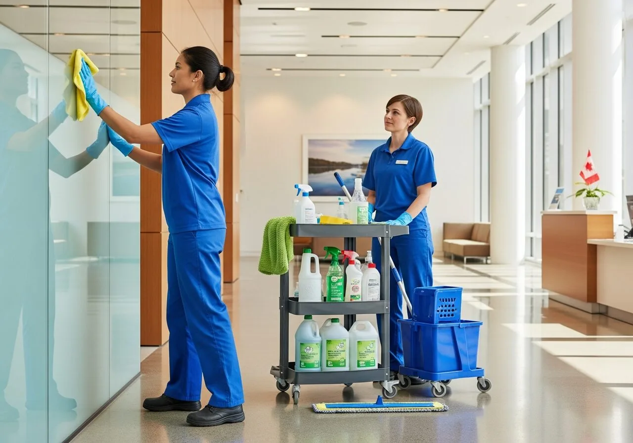 WeDoClean Services team providing professional commercial cleaning services in Ottawa.